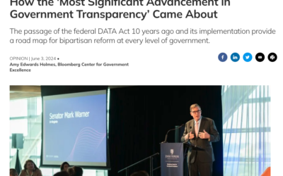 In the News: “How the ‘Most Significant Advancement in Government Transparency’ Came About”